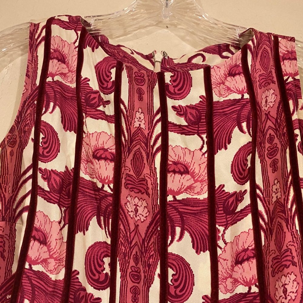 Tracy Reese Floral Silk Mini Dress - Size 4 - Picture 5 of 9